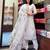 Off white color smart ethnic georgette fabric suit for elegant party looks
