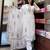 Off white color smart ethnic georgette fabric suit for elegant party looks