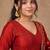 Rust color smart ethnic kum kum fabric suit for elegant party looks