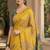 cotton blend saree with elegant printed design for festive & casual wear