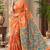 cotton blend saree with elegant printed design for festive & casual wear