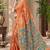 cotton blend saree with elegant printed design for festive & casual wear
