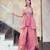 Pink color stylish fendy  fabric designer ready kurta set for girls