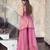 Pink color stylish fendy  fabric designer ready kurta set for girls