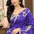 cotton blend saree with elegant printed design for festive & casual wear