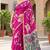 cotton blend saree with elegant printed design for festive & casual wear