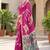 cotton blend saree with elegant printed design for festive & casual wear