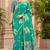cotton blend saree with elegant printed design for festive & casual wear
