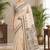 cotton blend saree with elegant printed design for festive & casual wear