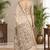 cotton blend saree with elegant printed design for festive & casual wear