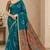 cotton blend saree with elegant printed design for festive & casual wear