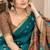 cotton blend saree with elegant printed design for festive & casual wear