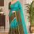 cotton blend saree with elegant printed design for festive & casual wear