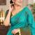 cotton blend saree with elegant printed design for festive & casual wear