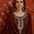 Coffee color smart elegant vichitra fabric smart embroidered suit for festive wear