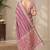 cotton blend saree with elegant printed design for festive & casual wear