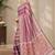 cotton blend saree with elegant printed design for festive & casual wear