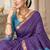 cotton blend saree with elegant printed design for festive & casual wear