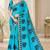 cotton blend saree with elegant printed design for festive & casual wear