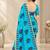 cotton blend saree with elegant printed design for festive & casual wear