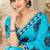 cotton blend saree with elegant printed design for festive & casual wear