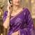 cotton blend saree with elegant printed design for festive & casual wear