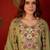 Pista color smart elegant mul cotton fabric smart embroidered suit for festive wear