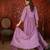 Lavender color smart elegant mul cotton fabric smart embroidered suit for festive wear