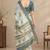 cotton blend saree with elegant printed design for festive & casual wear