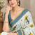 cotton blend saree with elegant printed design for festive & casual wear