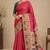 cotton blend saree with elegant printed design for festive & casual wear