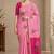 cotton blend saree with elegant printed design for festive & casual wear