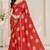 cotton blend saree with elegant printed design for festive & casual wear