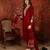 Maroon color smart elegant roman silk fabric smart embroidered suit for festive wear