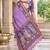 cotton blend saree with elegant printed design for festive & casual wear