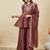 Brown color smart vichitra silk fabric beautiful partywear salwar kameez