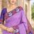 cotton blend saree with elegant printed design for festive & casual wear