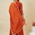 Orange color smart vichitra silk fabric beautiful partywear salwar kameez