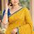 cotton blend saree with elegant printed design for festive & casual wear