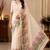 cotton blend saree with elegant printed design for festive & casual wear