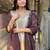 Grey color smart viscose silk fabric beautiful partywear salwar kameez