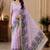 cotton blend saree with elegant printed design for festive & casual wear