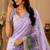 cotton blend saree with elegant printed design for festive & casual wear