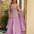 Lavender color smart kajo silk fabric beautiful partywear salwar kameez