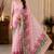cotton blend saree with elegant printed design for festive & casual wear