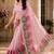 cotton blend saree with elegant printed design for festive & casual wear