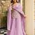 Lavender color smart kajo silk fabric beautiful partywear salwar kameez
