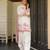 Off white color smart khadi cotton fabric beautiful partywear salwar kameez