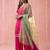 Pink color viscose fabric beautiful designer embroidery work ethnic partywear attire