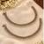 Full lct mehandi-plated agate stone anklets